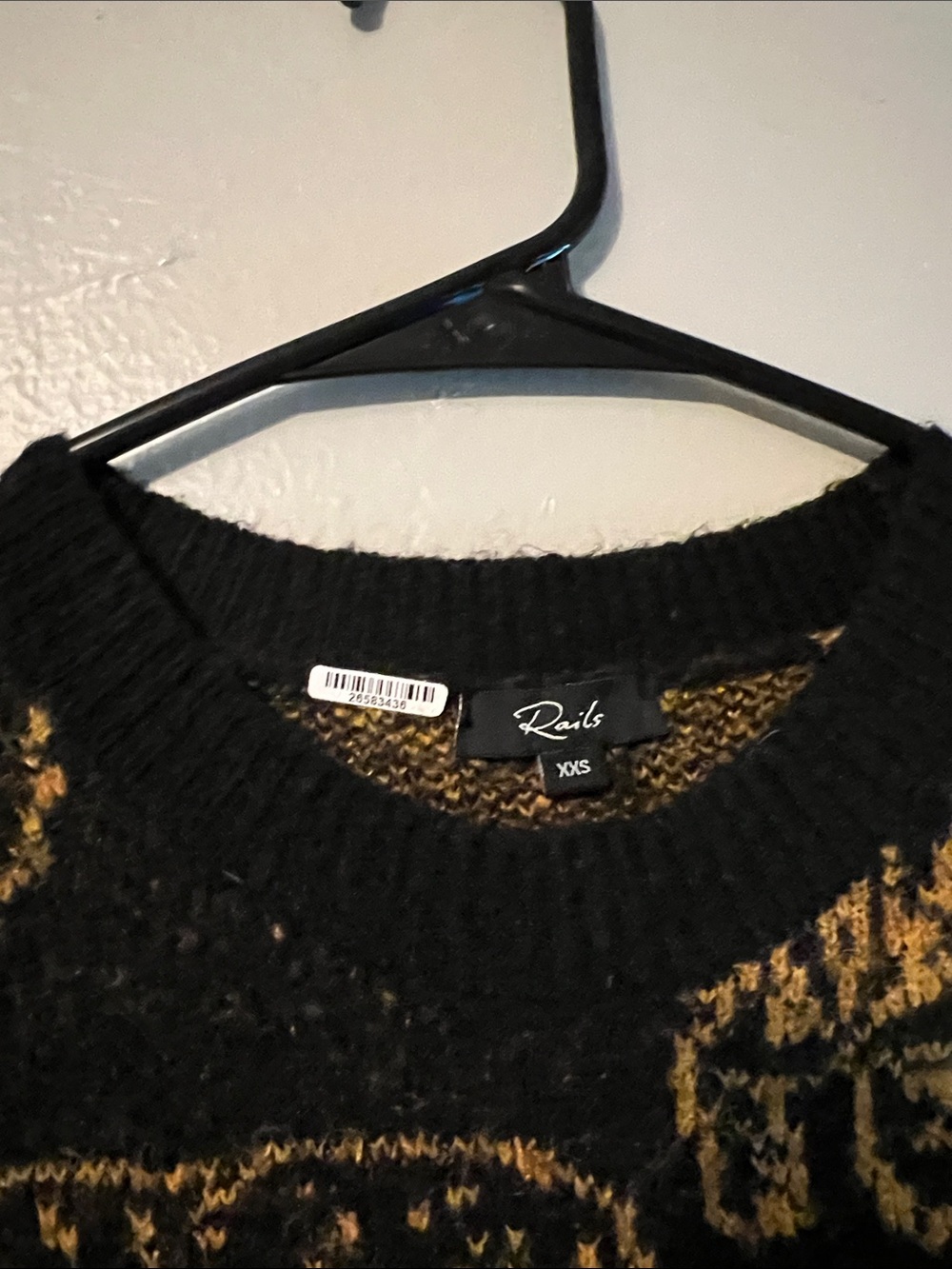 Rails Perci Leopard Cotton & Cashmere Sweater XXS - Picture 2 of 5